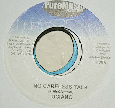 【中古】ジャマイカ7" Luciano / Mikey General No Careless Talk / That Way NONE Pure Music Productions /00080