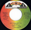 【中古】ジャマイカ7" Frankie Paul Anything For You NONE I & I Foundation Records /00080