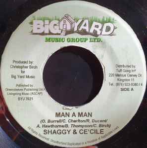 【中古】ジャマイカ7" Shaggy & Cecile Man A Man BYJ7021 Big Yard Music Group Ltd. /00080