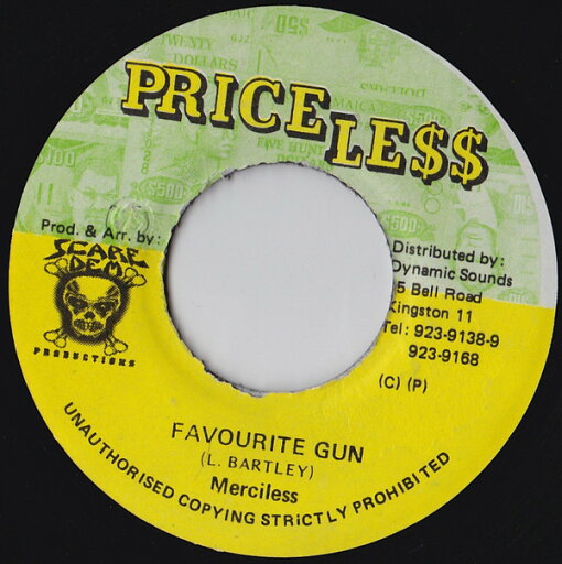 【中古】ジャマイカ7" Merciless Favourite Gun NONE Price Less /00080 【中古】ジャマイカ7" Merciless Favourite Gun NONE Price Less /00080