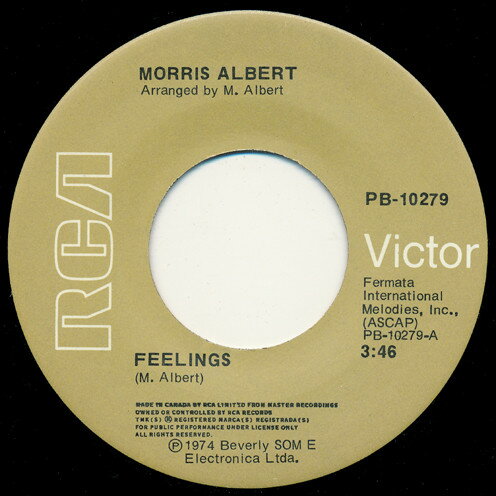 쥳ɥƥ ŷԾŹ㤨֡š۲7" Morris Albert Feelings PB10279 RCAVICTOR /00080פβǤʤ548ߤˤʤޤ
