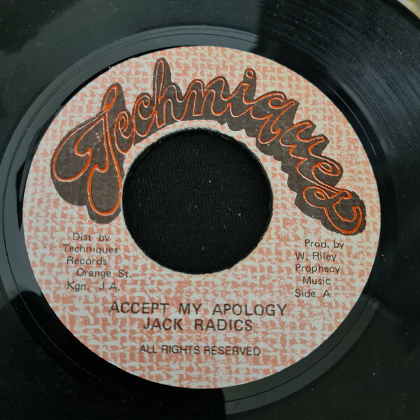 ジャマイカ7" Jack Radics Accept My Apology NONE Techniques /00080