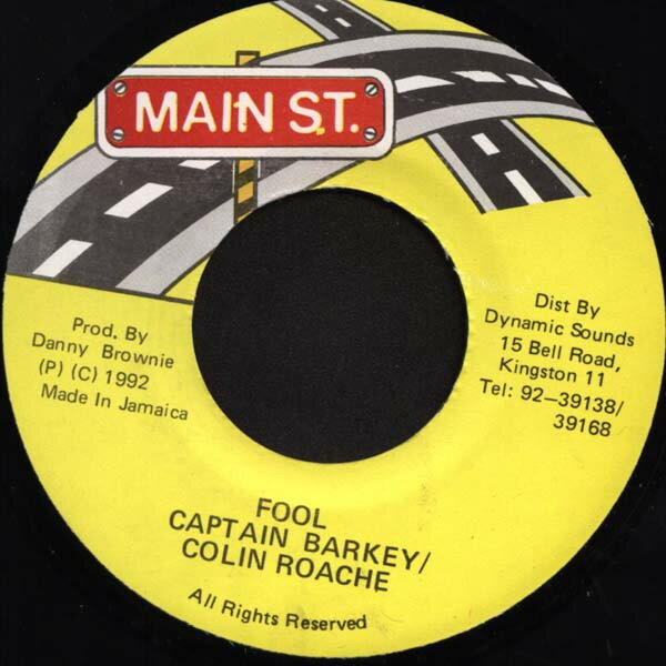 【中古】ジャマイカ7" Captain Barkey & Colin Roach Fool NONE Main St. /00080