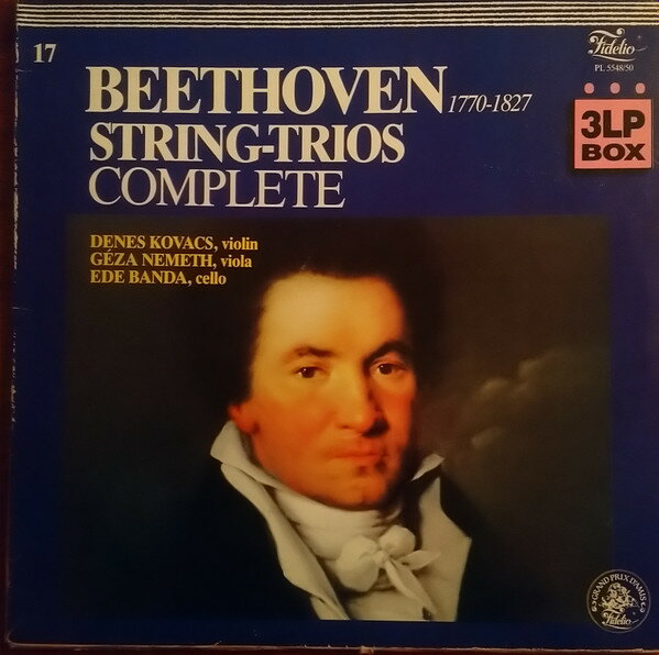 【中古】蘭3discs LP Denes Kovacs, Geza Nemeth, Ede Beethoven, String Trios (Complete)...