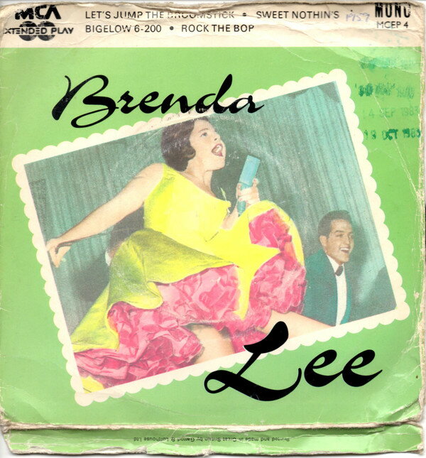 Artist Name: G - 【中古】7” Brenda Lee Lets Jump The Broomstick MCEP4 MCA Records /00080