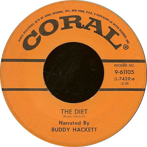 【中古】米7" Buddy Hackett The Chinese Waiter 961105 Coral /00080
