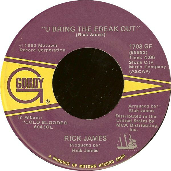 【中古】米7" Rick James U Bring The Freak Out / Money Talks 1703GF Gordy /00080
