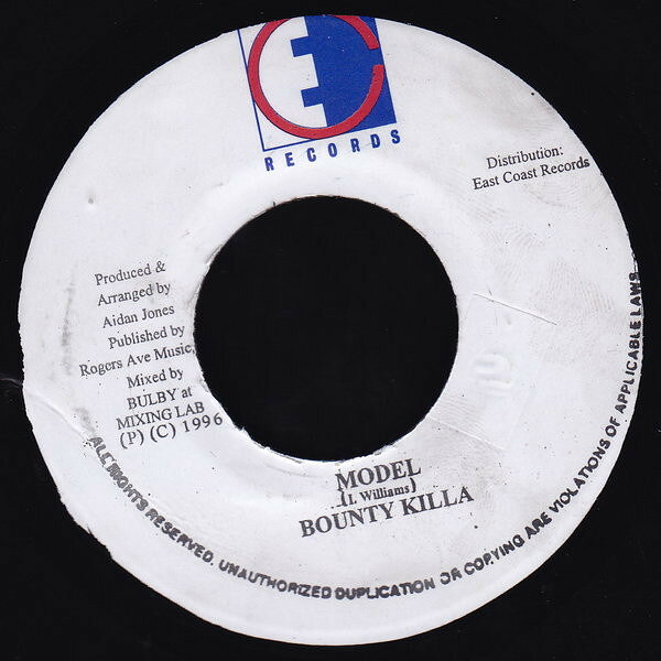 【中古】ジャマイカ7" Bounty Killer Model NONE East Coast Records /00080