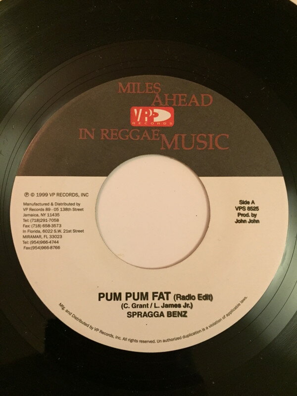【中古】米7" Spragga Benz Pum Pum Fat VPS8525 VP Records /00080