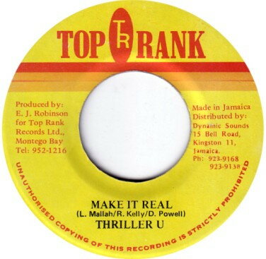 【中古】ジャマイカ7&quot; Thriller U Make It Real NONE Top Rank /00080
