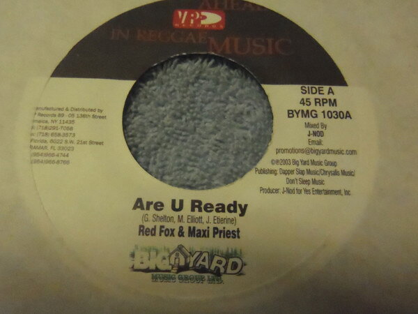 米7" Red Fox &amp; Maxi Priest Are U Ready BYMG1030 VP Records /00080