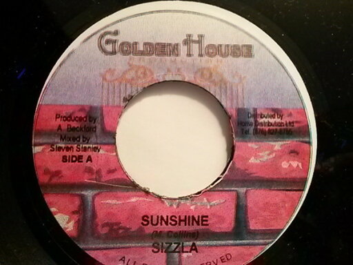 【中古】ジャマイカ7" Sizzla Sunshine NONE Golden House Production /00080 【中古】ジャマイカ7" Sizzla Sunshine NONE Golden House Production /00080