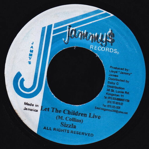 【中古】ジャマイカ7" Sizzla Let The Children Live NONE Jammys Records /00080 【中古】ジャマイカ7" Sizzla Let The Children Live NONE Jammys Records /00080