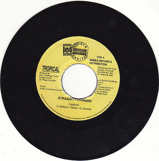 【中古】ジャマイカ7" Capleton Straight Forward NONE Golden Cartel Records /00080