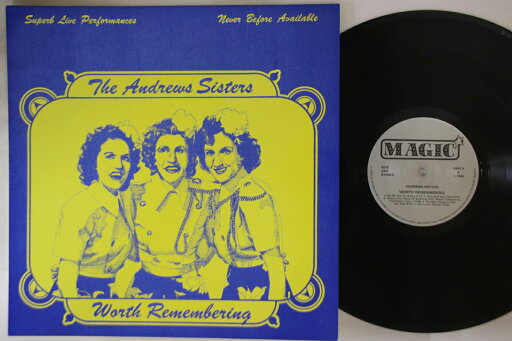 【中古】英LP Andrews Sisters Worth Remembering AWE4 MAGIC /00260 【中古】英LP Andrews Sisters Worth Remembering AWE4 MAGIC /00260