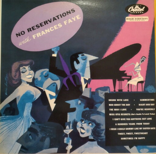 【中古】仏LP Frances Faye No Reservations 1565491 CAPITOL /00260 【中古】仏LP Frances Faye No Reservations 1565491 CAPITOL /00260