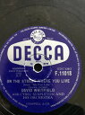 【中古】英78RPM/SP David Whitfield On The Street Where You Live / Afraid F11018 Decca...