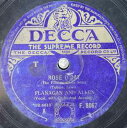 【中古】英78RPM/SP Flanagan And Allen Rose ODay / What More Can I Say? F8067 Decca /0...