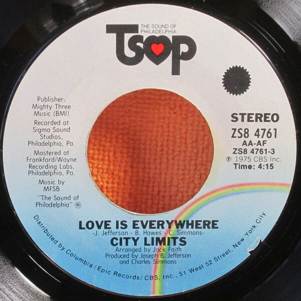 쥳ɥƥ ŷԾŹ㤨֡š7" City Limits Love Is Everywhere / Uncle James ZS84761 TSOP /00080פβǤʤ701ߤˤʤޤ
