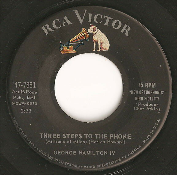 쥳ɥƥ ŷԾŹ㤨֡š7" George Hamilton IV Three Steps To The Phone (Millions Of Miles 477881 RCA Victor /00080פβǤʤ701ߤˤʤޤ