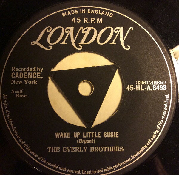 【中古】7” Everly Brothers Wake Up Little Susie / Maybe Tomorrow 45HLA8498 London Records /00080