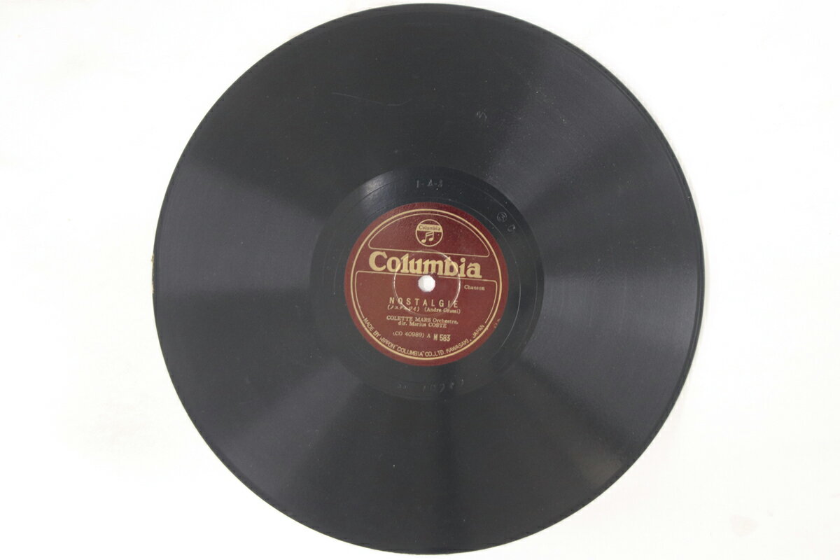 【中古】78RPM/SP Colette Mars, Lys Gauty Nostalgie / Bye! Bye! M583 COLUMBIA /00500