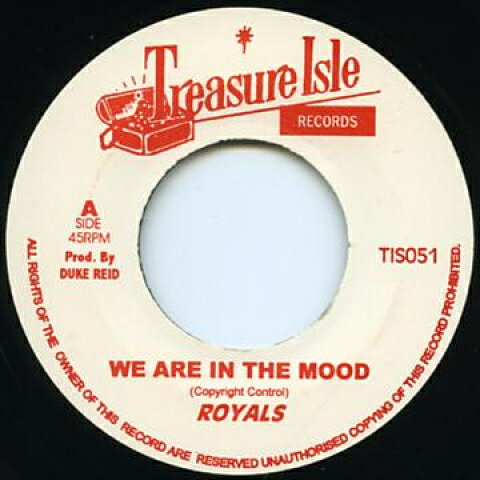 【新品】英7” Roy Cousins &amp; The Royals / Tec We Are In The Mood / My Girl TIS084 Treasure Isle UK /00050