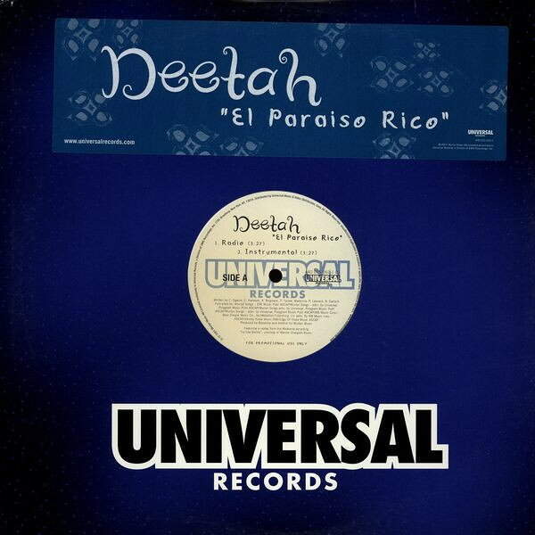 米12” Deetah El Paraiso Rico 4400150621DJ UNIVERSAL RECORDS /00250