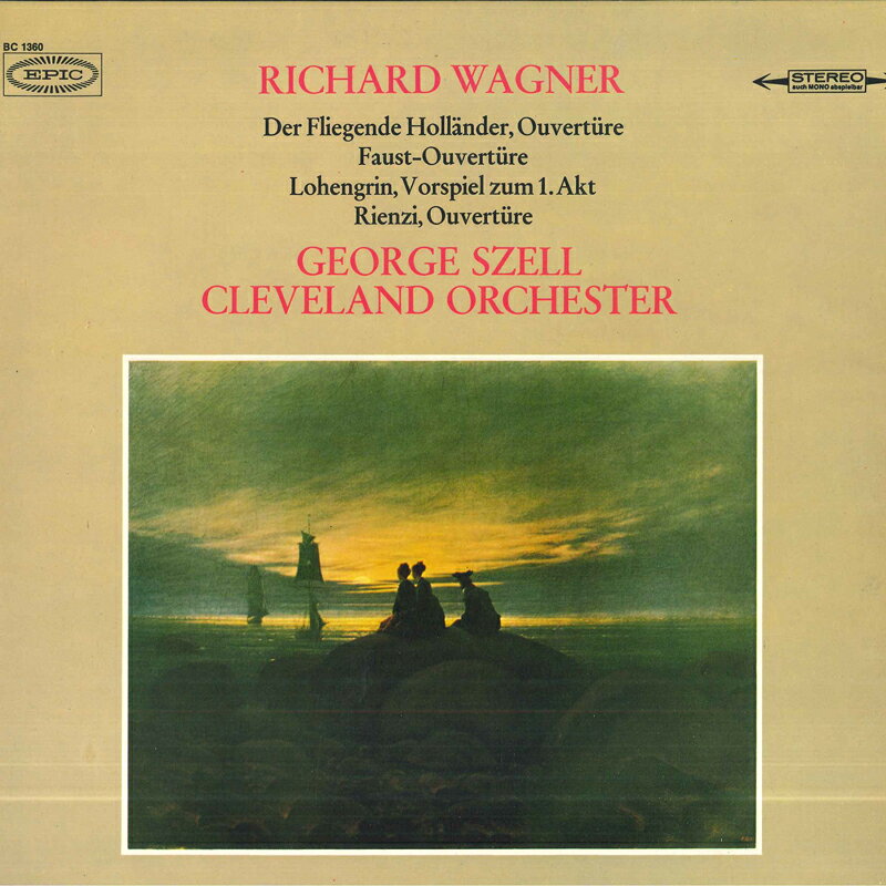 LP Wagner, George Szell, Clevelan Der Fliegende Hollander, Ouverture / Faust-ouvertur BC1360 EPIC /00260