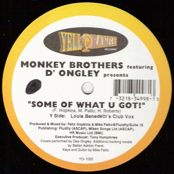 【中古】米2x12" Monkey Brothers Some Of What U Got YO1020 YELLORANGE /00500