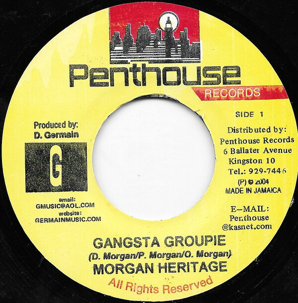 Artist Name: B - 【中古】ジャマイカ7" Morgan Heritage Gangsta Groupie NONE Penthouse Records /00080