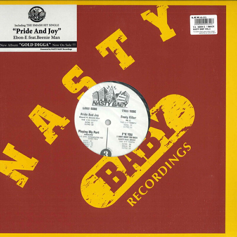 【中古】米12" Various Nasty Baby Vol.3 NB003 NASTY BABY /00250