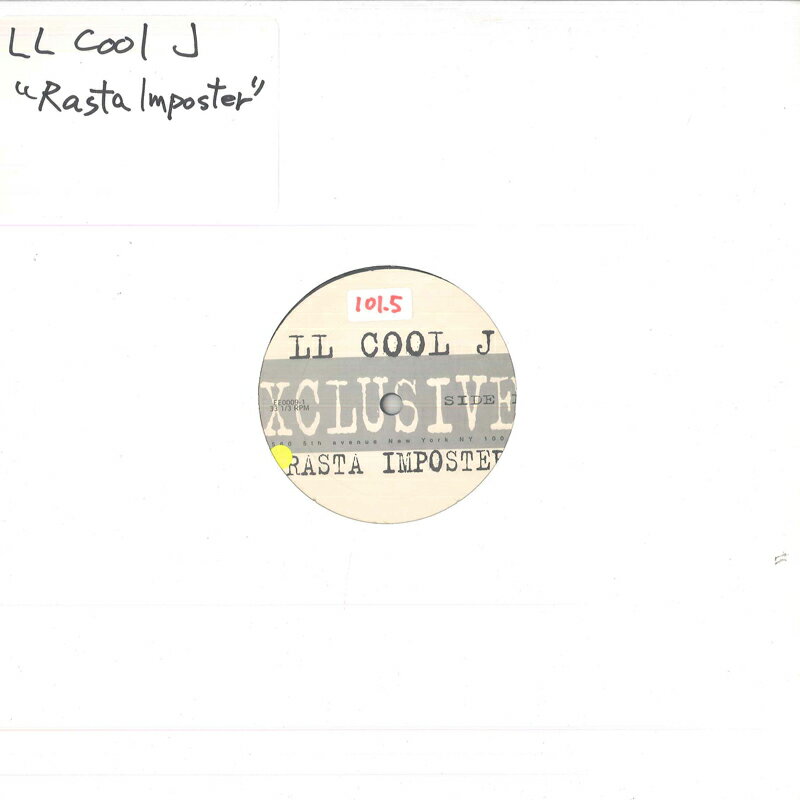 ・アーティスト LL Cool J ・タイトル Rasta Imposter ・レーベル・型番 XCLUSIVE EE00091 ・フォーマット 12インチレコード ・コンディション(盤) 非常に良い(EX) ・コンディション(ジャケット) プレインカバー（元ジャケット／カバー無し） ・コンディション(帯) オビなし ・特記事項 サンプル画像です。実際の商品の画像ではありません 商品写真はバーコード/カタログ番号に対応したサンプル画像ですので、お送りする商品の画像ではありません。帯やライナーなどの付属品は、特記事項に記載されている場合のみ含まれます。プロモやカラーレコードなどの仕様についても、該当する場合のみ特記事項に記載しています。 【ご購入前に必ずご確認ください】 ・本店サイト(www.recordcity.jp)とは価格、送料が違います ・本店サイト、その他支店のオーダーとは同梱発送できません ・注文確定後に別の注文を頂いた場合、注文同士の同梱は致しかねます。 ・別倉庫から発送しているため、店頭受け渡しは対応しておりません ・一部商品は他の通販サイトでも販売しているため、ご注文のタイミングによっては商品のご用意ができない場合がございます。 ・土日祝日はお休みです 金曜・祝前日9時以降のご連絡またはご入金は、返答または発送が週明け・祝日明けに順次対応となります。 ・ご購入後のキャンセル不可 ご購入後のキャンセルはいかなる理由においてもお受けできません。ご了承の上、ご購入くださいませ。 ・日本郵便(ゆうパック/ゆうメール)によるお届けになります。 ・中古品であることをご理解ください 当ストアでは中古商品を主に販売しております。中古品であることをご理解の上ご購入ください。また、一部商品はRecordCityオンラインストアで試聴可能です。 ・返品について お客様のご都合による返品は一切承っておりません。 表記の内容と実際の商品に相違がある場合、また針飛び等で返品・返金をご希望される場合は、商品の到着後1週間以内にご連絡ください。商品の返送をこちらで確認後、キャンセル・返金を行います。 コンディションVG以下の商品は返品できません。プレイに影響のない表面のこすれ傷、プレス起因のノイズ盤は返品の対象外です。 【コンディション表記】 ・ほぼ新品(M-)(Like New) 完全な新品。未使用。当店ではほぼ使用しません ・非常に良い(EX)(Excellent) 中古盤として美品な状態。わずかな経年を感じるものの傷みを感じさせない、当店基準で最高の状態 ・良い(VG+)(Very Good Plus) 丁寧に扱われた中古品で、軽い使用感がみられる。 ・可(VG)(Acceptable) 使い込まれた中古品で、「良い」よりもさらに使用感がみられる。 ・悪い(VG-)(Bad) 状態が悪いアイテム。使用の保障はなく、再生不可、針飛び、目立つノイズがあるかもしれない。状態によるクレーム不可。返品不可。 ・非常に悪い(G)(Very Bad) 「悪い」よりさらに状態が悪いアイテム。使用の保障はなく、再生不可、針飛び、目立つノイズがあるかもしれない。状態によるクレーム不可。返品不可。 ・ジャンク(Fair)(Junk/Fair) 割れている、反っている、水ダメージがある、カビ、ジャケットが分離している、ひどい書き込み、ひどい擦れなど最低の状態。使用の保障はなく、再生不可、針飛び、目立つノイズがあるかもしれない。状態によるクレーム不可。返品不可。 ・ジャンク(Poor)(Junk/Poor) 割れている、反っている、水ダメージがある、カビ、ジャケットが分離している、ひどい書き込み、ひどい擦れなど最低の状態。使用の保障はなく、再生不可、針飛び、目立つノイズがあるかもしれない。状態によるクレーム不可。返品不可。
