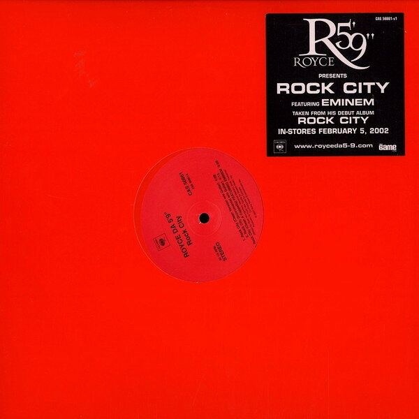 【中古】米12" Royce Da 59", Eminem Rock City CAS56661 Columbia /00250