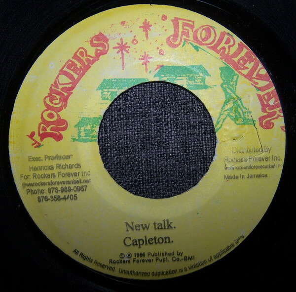 ジャマイカ7" Capleton New Talk NONE Rockers Forever /00080