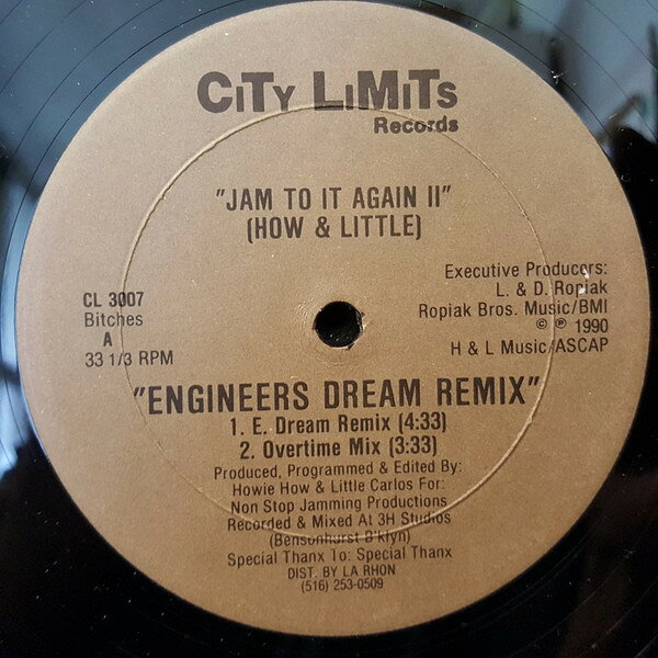 【中古】12” How & Little Jam To It Again II CL3007 CITY LIMITS /00250