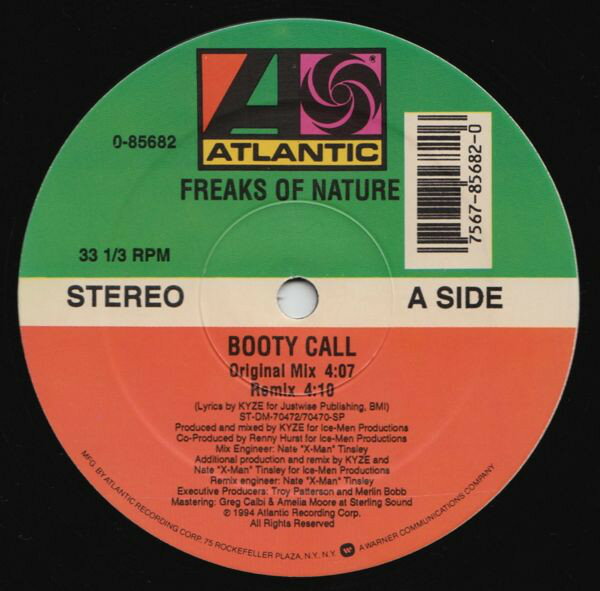【中古】米12" Freaks Of Nature Booty Call 085682 Atlantic /00250
