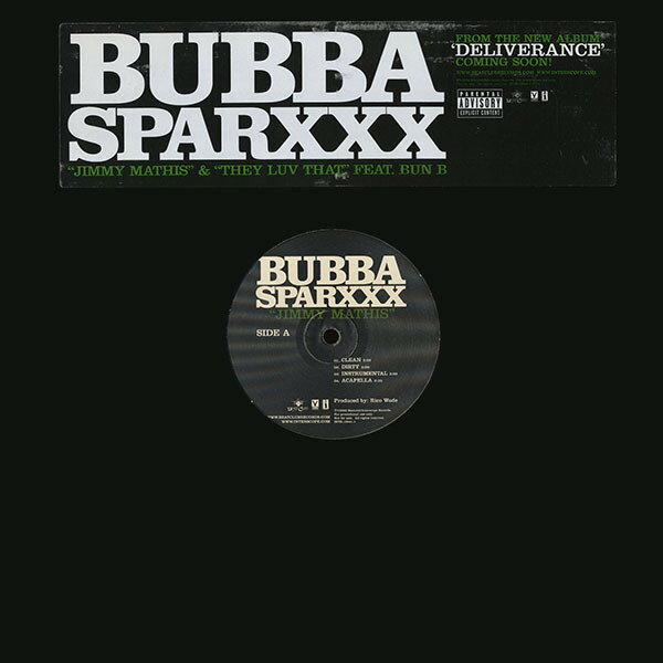 【中古】米12" Bubba Sparxxx Jimmy Mathis INTR109411 Interscope Records /00250