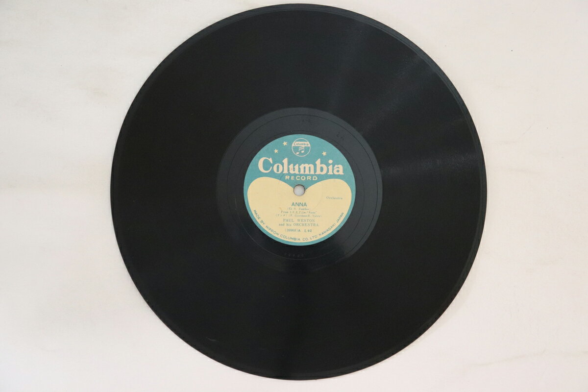 【中古】78RPM/SP Paul Weston Anna / Shane L92 COLUMBIA /00500