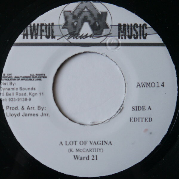 ・アーティスト Ward 21 ・タイトル A Lot Of Vagina ・レーベル・型番 Awful Music AWMO14 ・フォーマット 7インチレコード ・コンディション(盤) 良い (VG+) ・コンディション(ジャケット) ・コンディション(帯) オビなし ・特記事項 サンプル画像です。実際の商品の画像ではありません 商品写真はバーコード/カタログ番号に対応したサンプル画像ですので、お送りする商品の画像ではありません。帯やライナーなどの付属品は、特記事項に記載されている場合のみ含まれます。プロモやカラーレコードなどの仕様についても、該当する場合のみ特記事項に記載しています。 【ご購入前に必ずご確認ください】 ・本店サイト(www.recordcity.jp)とは価格、送料が違います ・本店サイト、その他支店のオーダーとは同梱発送できません ・注文確定後に別の注文を頂いた場合、注文同士の同梱は致しかねます。 ・別倉庫から発送しているため、店頭受け渡しは対応しておりません ・一部商品は他の通販サイトでも販売しているため、ご注文のタイミングによっては商品のご用意ができない場合がございます。 ・土日祝日はお休みです 金曜・祝前日9時以降のご連絡またはご入金は、返答または発送が週明け・祝日明けに順次対応となります。 ・ご購入後のキャンセル不可 ご購入後のキャンセルはいかなる理由においてもお受けできません。ご了承の上、ご購入くださいませ。 ・日本郵便(ゆうパック/ゆうメール)によるお届けになります。 ・中古品であることをご理解ください 当ストアでは中古商品を主に販売しております。中古品であることをご理解の上ご購入ください。また、一部商品はRecordCityオンラインストアで試聴可能です。 ・返品について お客様のご都合による返品は一切承っておりません。 表記の内容と実際の商品に相違がある場合、また針飛び等で返品・返金をご希望される場合は、商品の到着後1週間以内にご連絡ください。商品の返送をこちらで確認後、キャンセル・返金を行います。 コンディションVG以下の商品は返品できません。プレイに影響のない表面のこすれ傷、プレス起因のノイズ盤は返品の対象外です。 【コンディション表記】 ・ほぼ新品(M-)(Like New) 完全な新品。未使用。当店ではほぼ使用しません ・非常に良い(EX)(Excellent) 中古盤として美品な状態。わずかな経年を感じるものの傷みを感じさせない、当店基準で最高の状態 ・良い(VG+)(Very Good Plus) 丁寧に扱われた中古品で、軽い使用感がみられる。 ・可(VG)(Acceptable) 使い込まれた中古品で、「良い」よりもさらに使用感がみられる。 ・悪い(VG-)(Bad) 状態が悪いアイテム。使用の保障はなく、再生不可、針飛び、目立つノイズがあるかもしれない。状態によるクレーム不可。返品不可。 ・非常に悪い(G)(Very Bad) 「悪い」よりさらに状態が悪いアイテム。使用の保障はなく、再生不可、針飛び、目立つノイズがあるかもしれない。状態によるクレーム不可。返品不可。 ・ジャンク(Fair)(Junk/Fair) 割れている、反っている、水ダメージがある、カビ、ジャケットが分離している、ひどい書き込み、ひどい擦れなど最低の状態。使用の保障はなく、再生不可、針飛び、目立つノイズがあるかもしれない。状態によるクレーム不可。返品不可。 ・ジャンク(Poor)(Junk/Poor) 割れている、反っている、水ダメージがある、カビ、ジャケットが分離している、ひどい書き込み、ひどい擦れなど最低の状態。使用の保障はなく、再生不可、針飛び、目立つノイズがあるかもしれない。状態によるクレーム不可。返品不可。