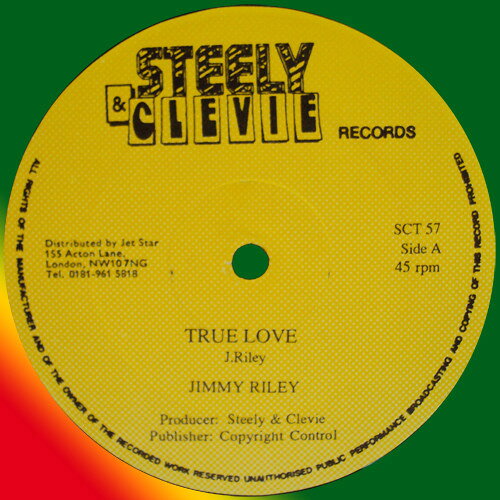 【新品】英12" Jimmy Riley / Pyceral True Love / Your Own Sin SCT57 Steely &amp; Clevie UK (Org) /00210