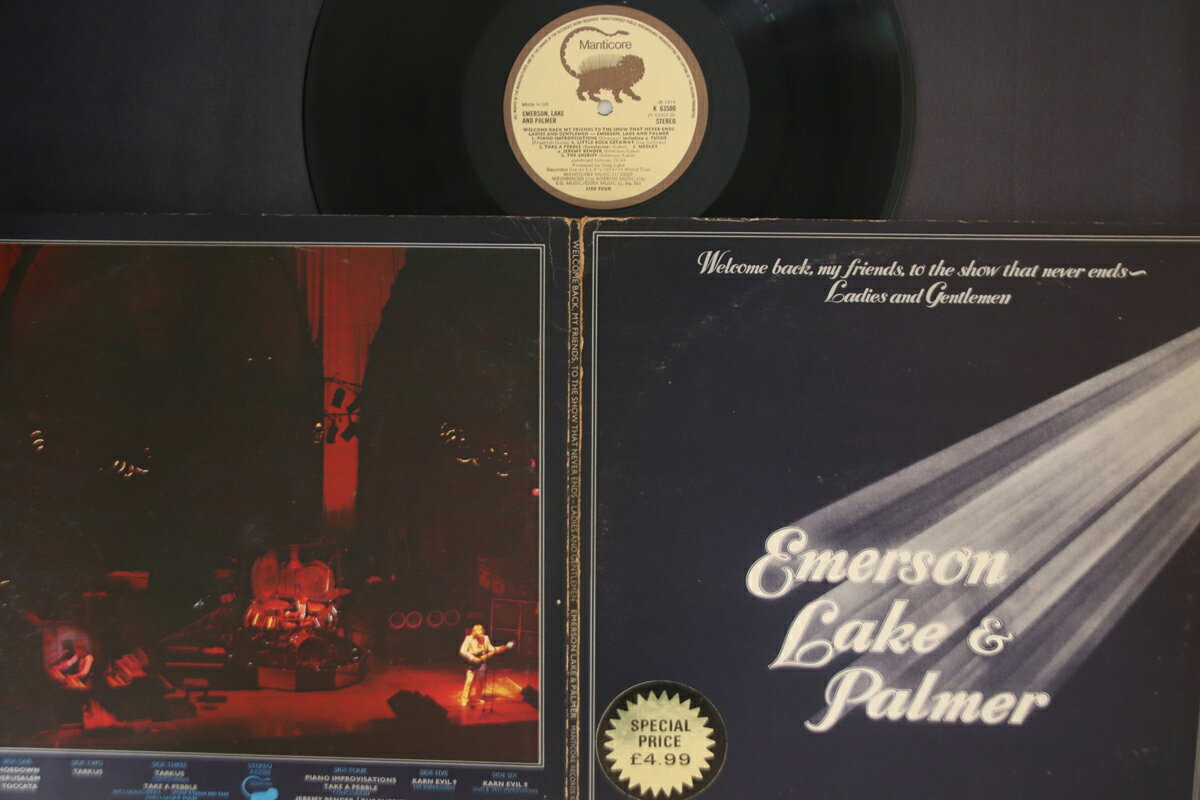 쥳ɥƥ ŷԾŹ㤨֡š3LP Emerson, Lake Welcome Back My Friends To The Show K63500 MANTICORE UK /00920פβǤʤ1,432ߤˤʤޤ