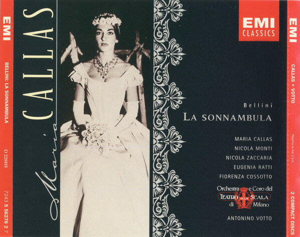 š2CD Maria Callas Bellini: La Sonnambula 724355627827 EMI Classics /00220