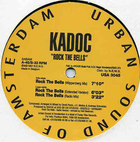 【中古】ニュージーランド12" Kadoc Rock The Bells USA3045 Urban Sound Of Amsterdam /00250 【中古】ニュージーランド12" Kadoc Rock The Bells USA3045 Urban Sound Of Amsterdam /00250