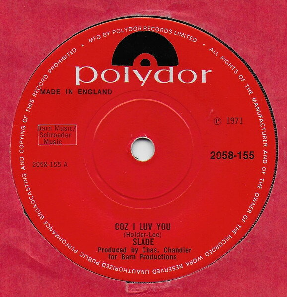 ����š۱�7�� Slade Coz I Luv You 2058155 Polydor /00080
