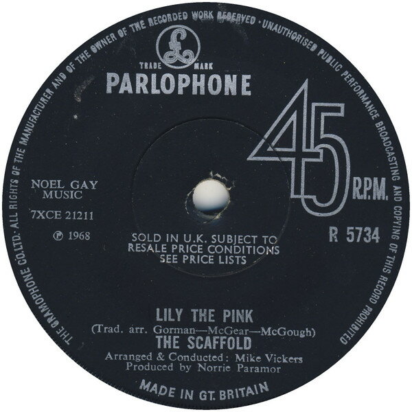 【中古】英7” Scaffold Lily The Pink R5734 Parlophone /00080