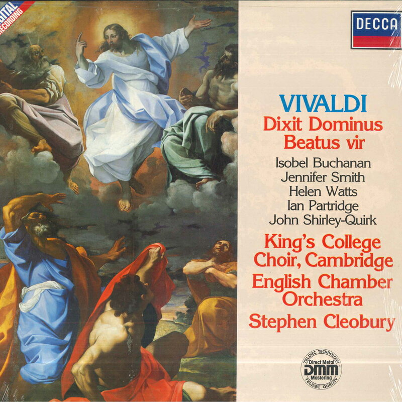 LP Vivaldi, English Chamber Orche Dixit Dominus Beatus Vir 643239 DECCA 未開封 /00260