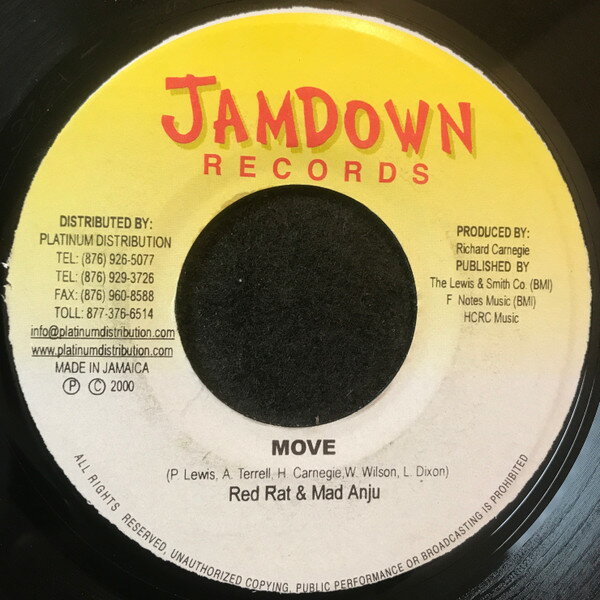 Other - 【中古】7” Red Rat , Madd Anju / Goofy Move / Red Fat Cherry NONE Jamdown Records /00080