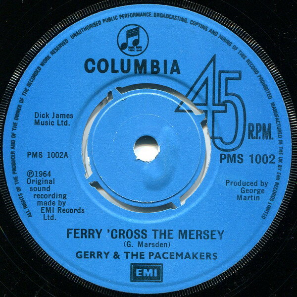 쥳ɥƥ ŷԾŹ㤨֡š۱7 Gerry & The Pacemakers Ferry Cross The Mersey / You You You PMS1002 Columbia /00080פβǤʤ1,023ߤˤʤޤ