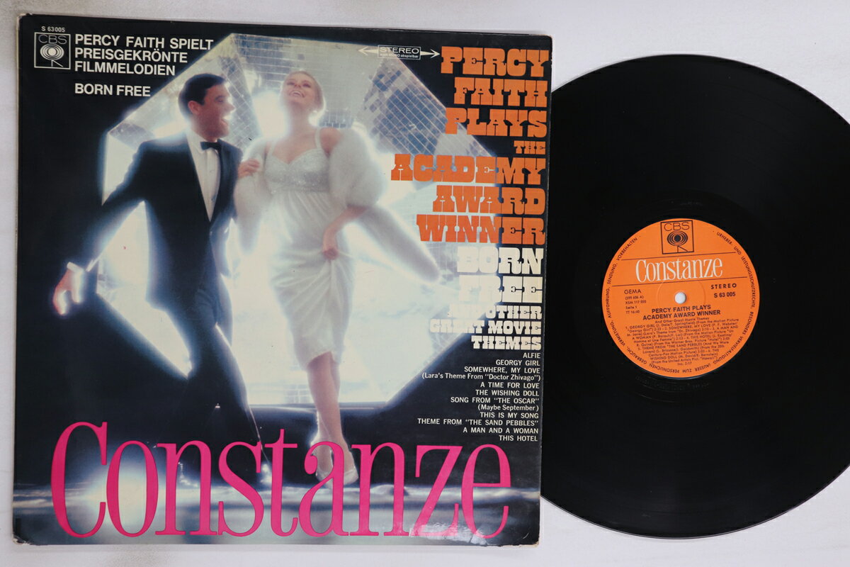 【中古】独LP Percy Faith Plays The Academy Award Winner S63005 CBS /00260
